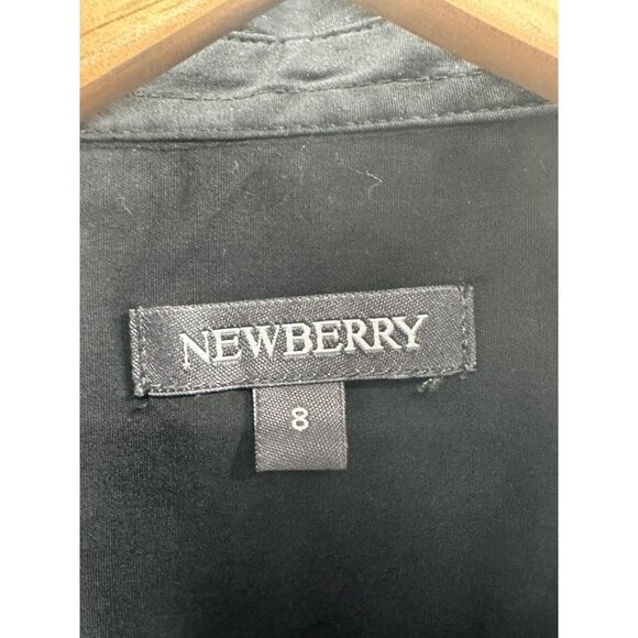 Newberry Shirt Boys Size 8 Black Cotton Button Down Casual - Picture 5 of 6